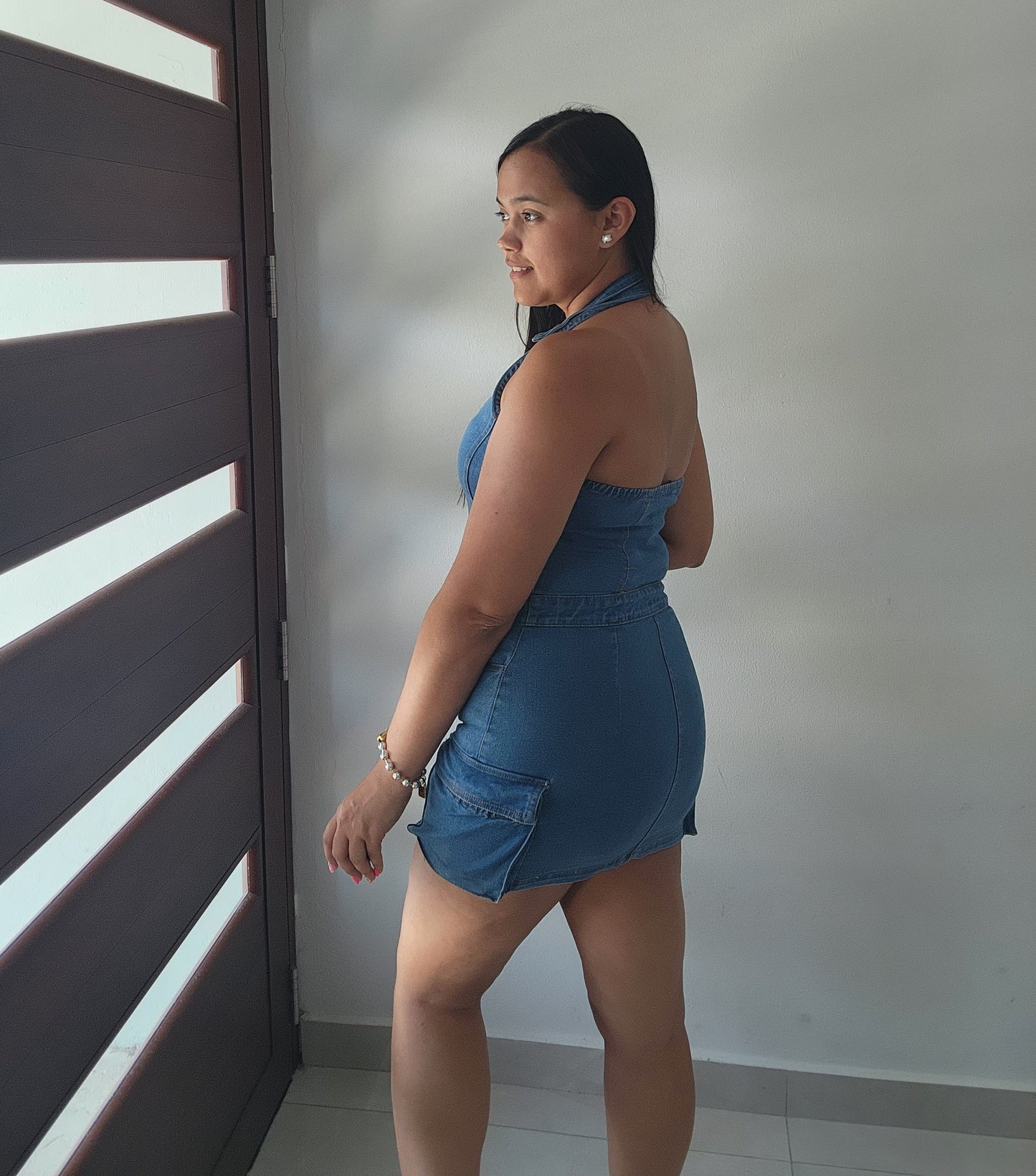 Cargo Denim Dress