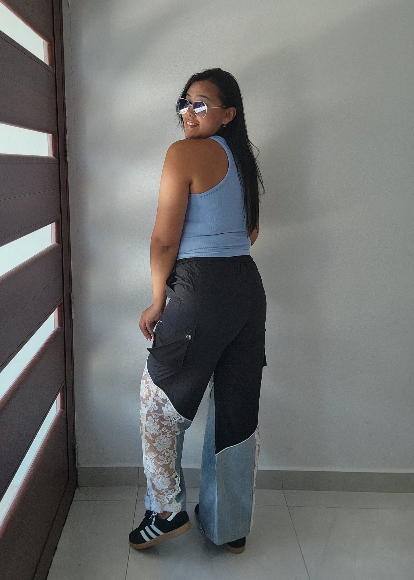 Lace Cargo Pants