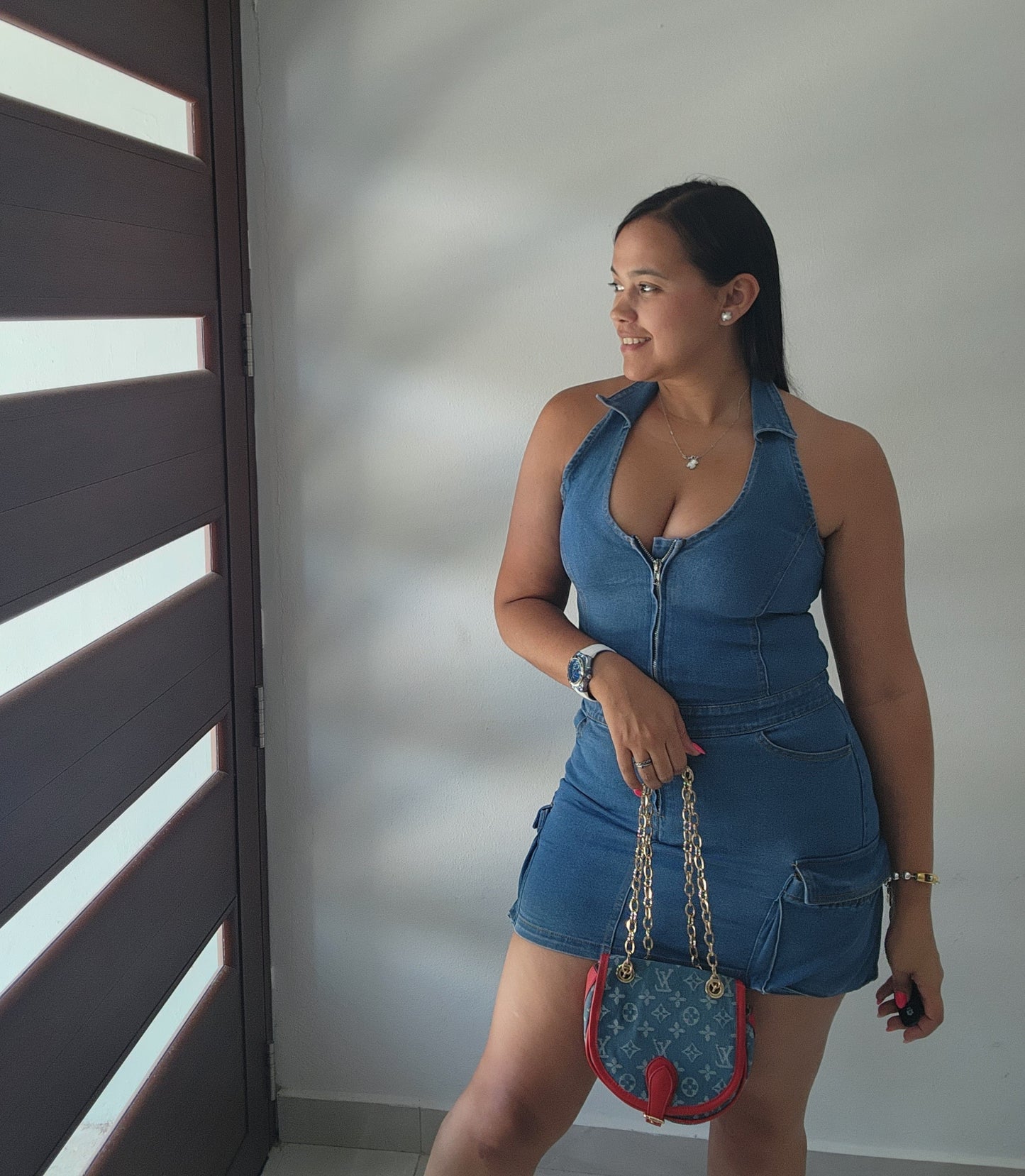 Cargo Denim Dress