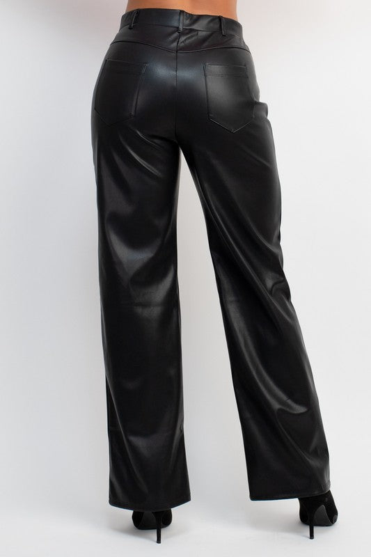 Pantalón Negro en Leather