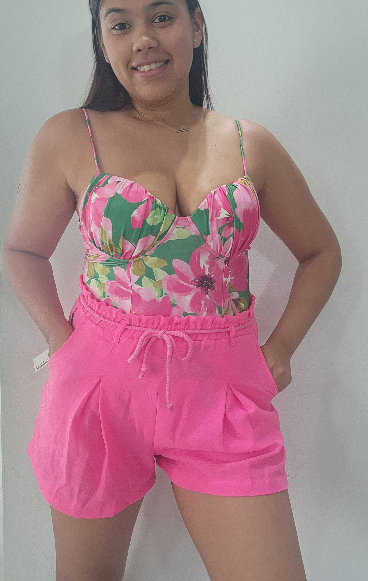 Bodysuit Floral Pink