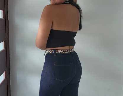 Black Halter Top