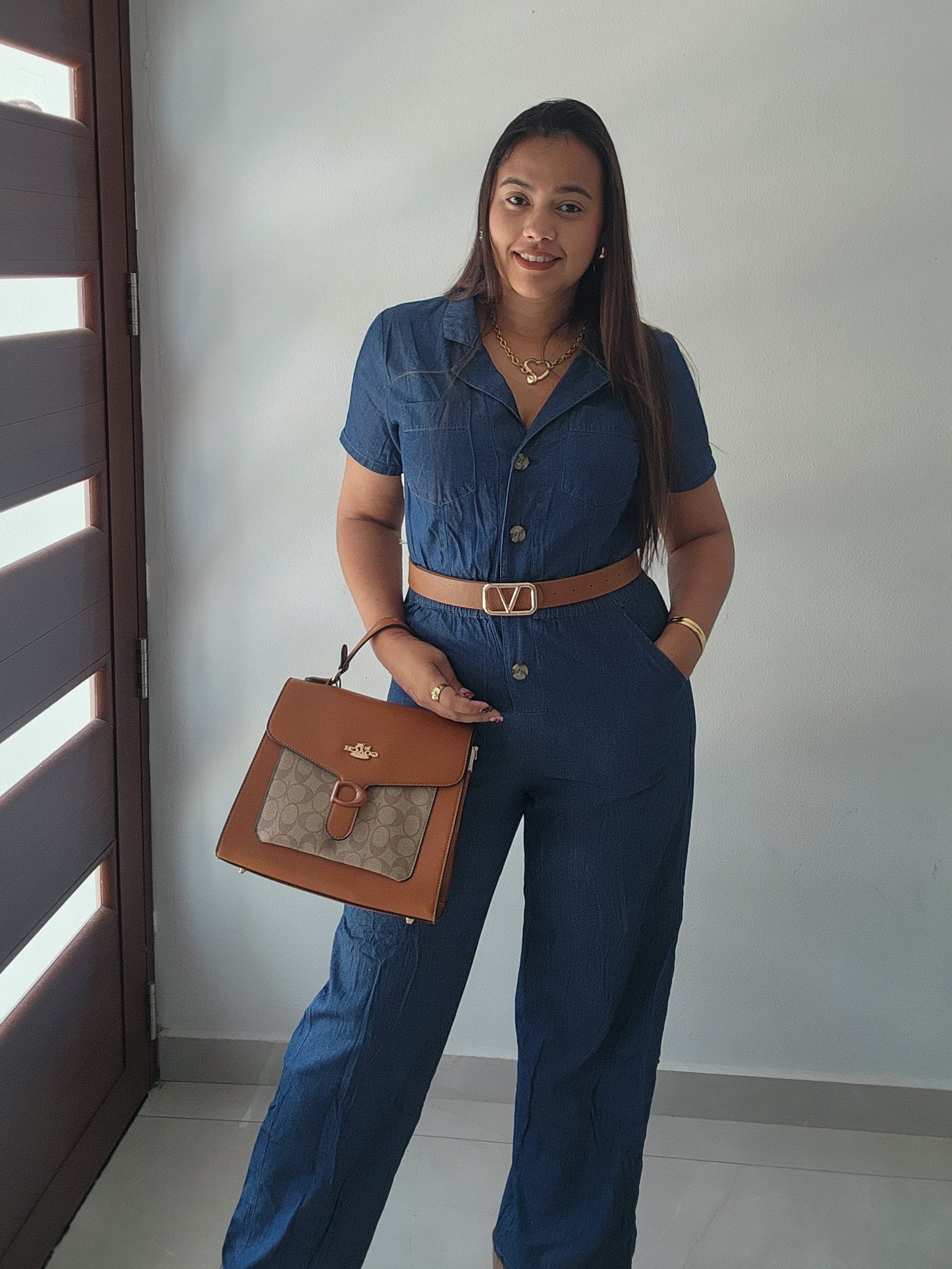 Irene Denim Jumpsuit