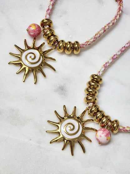 Sun necklace set