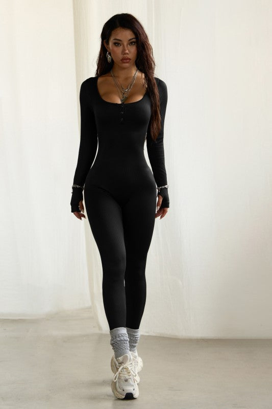 Lorna Seamless Ribbed Jumpsuit.