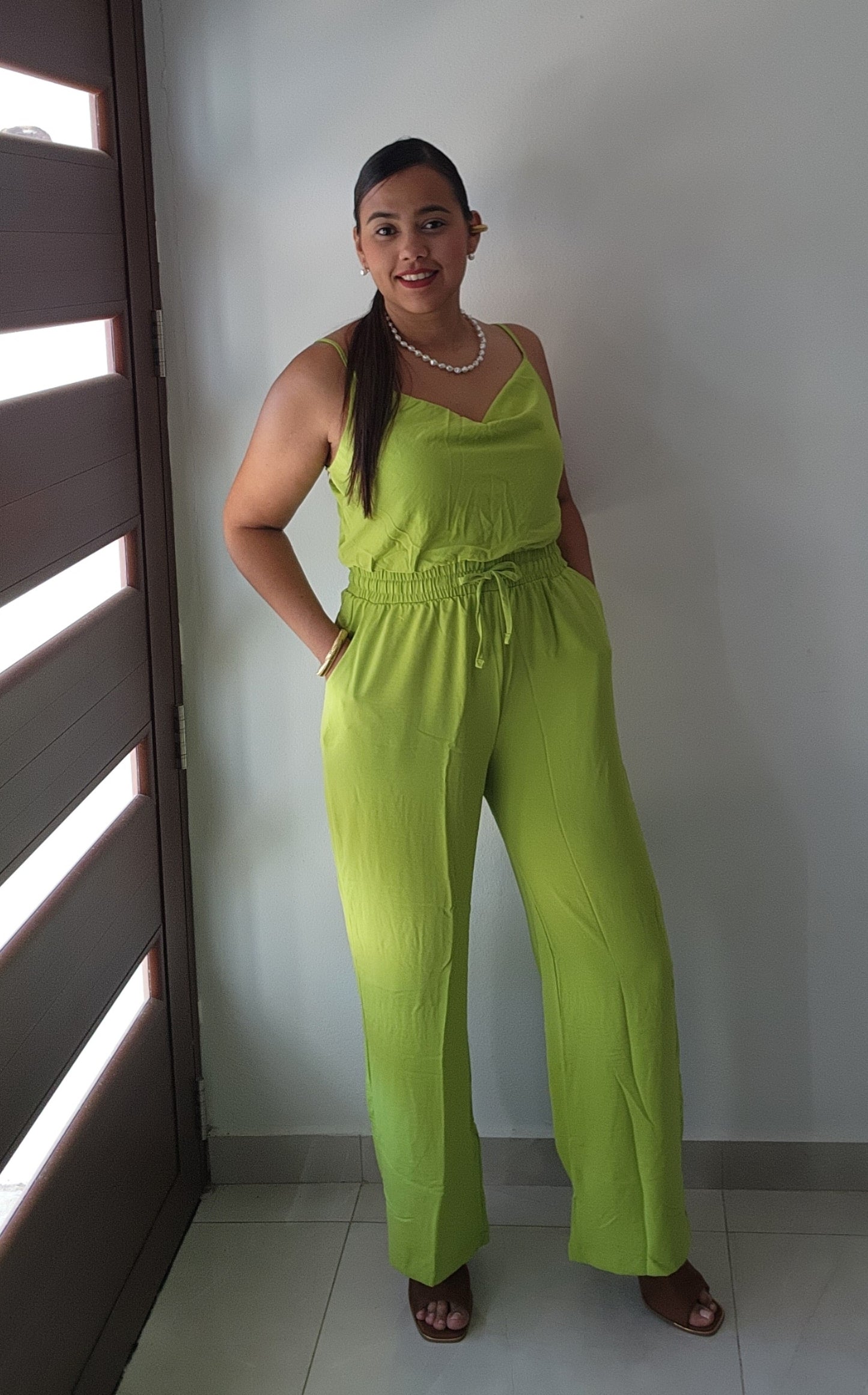 Lime Green Jumpsuit