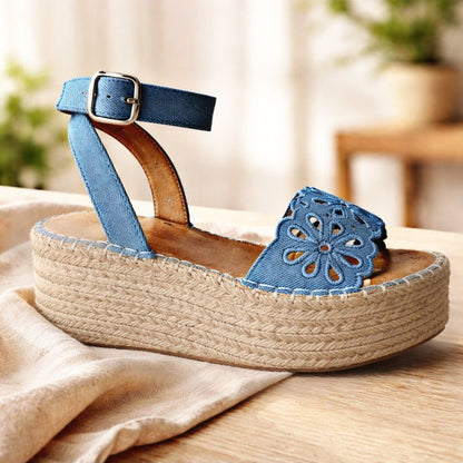 Blue Denim Sandals