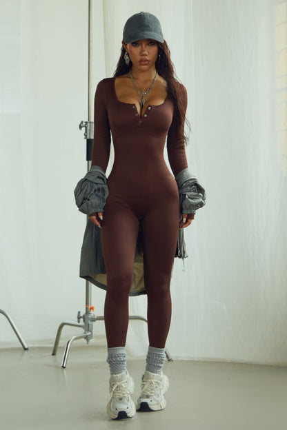 Lorna Seamless Ribbed Jumpsuit.