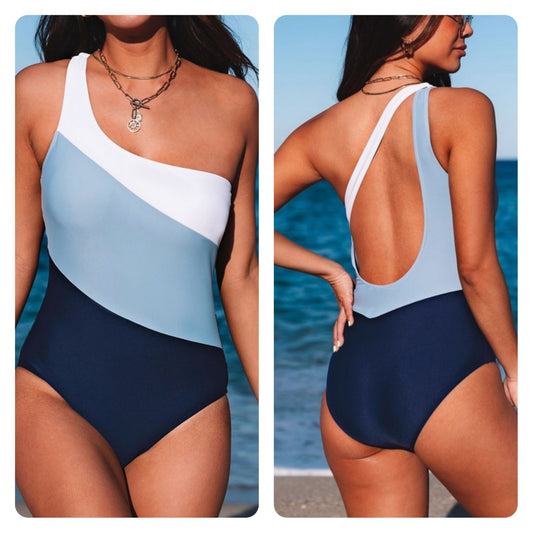 Traje de Baño “Ocean Curve” One Shoulder