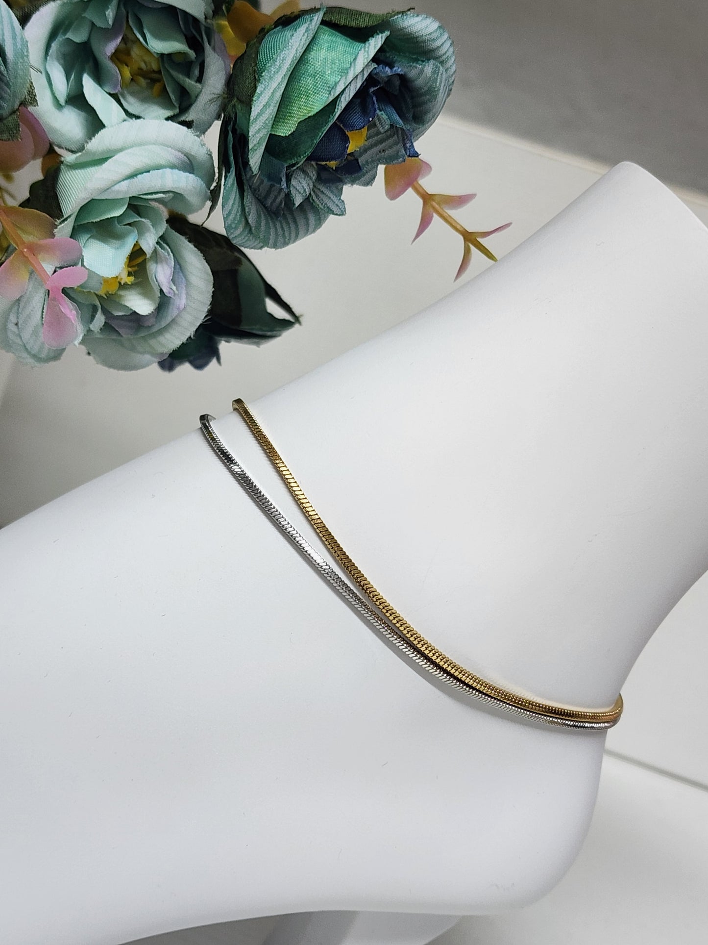 Tobillera 2 tonos ✨️