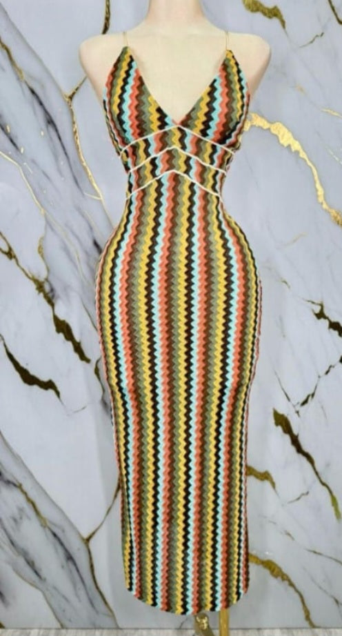 Multi Midi Dress